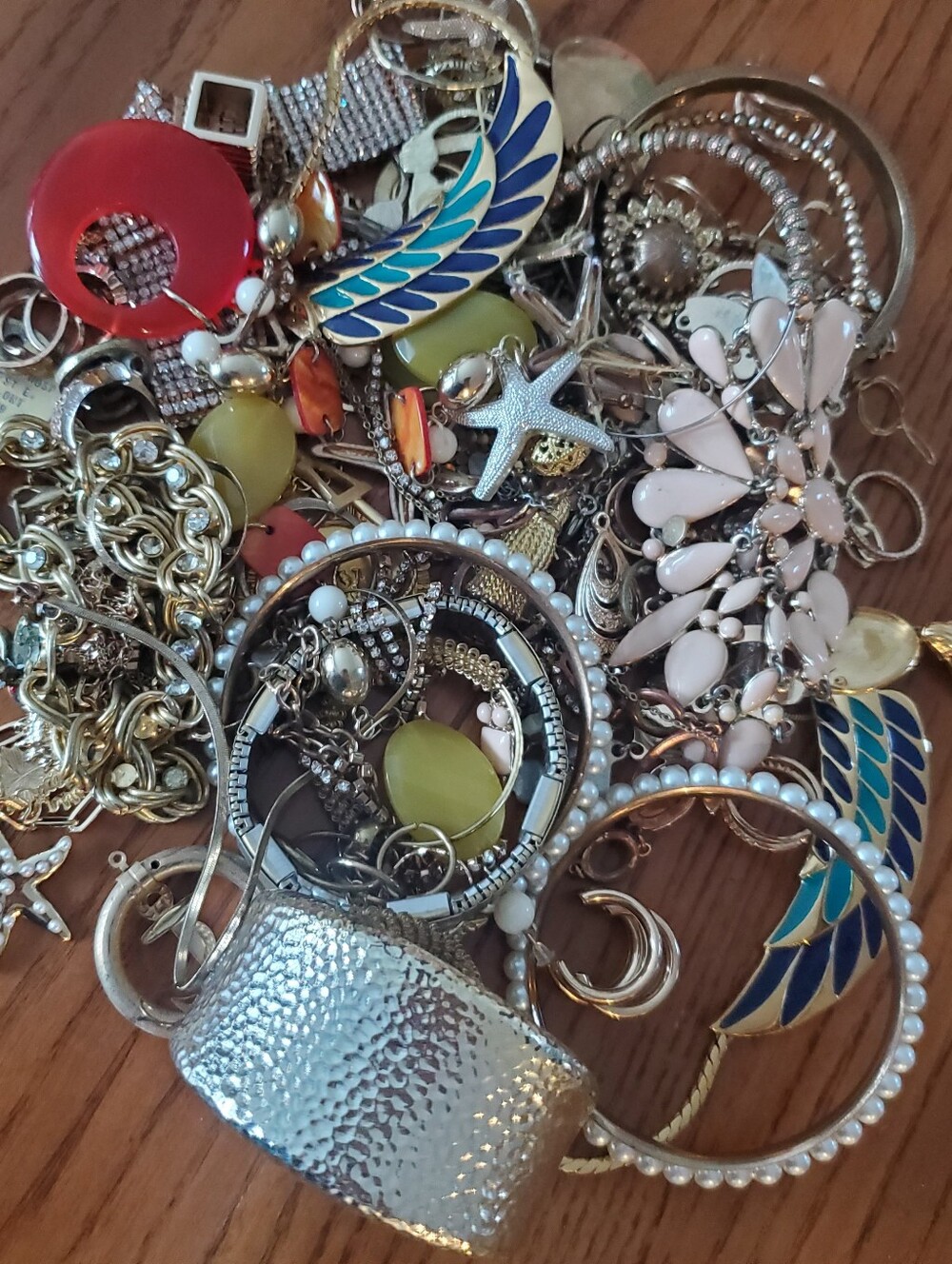 Mixed Craft Jewellery Lot 1.5 Pounds For DIY Upcycling Projects & Arts & Crafts